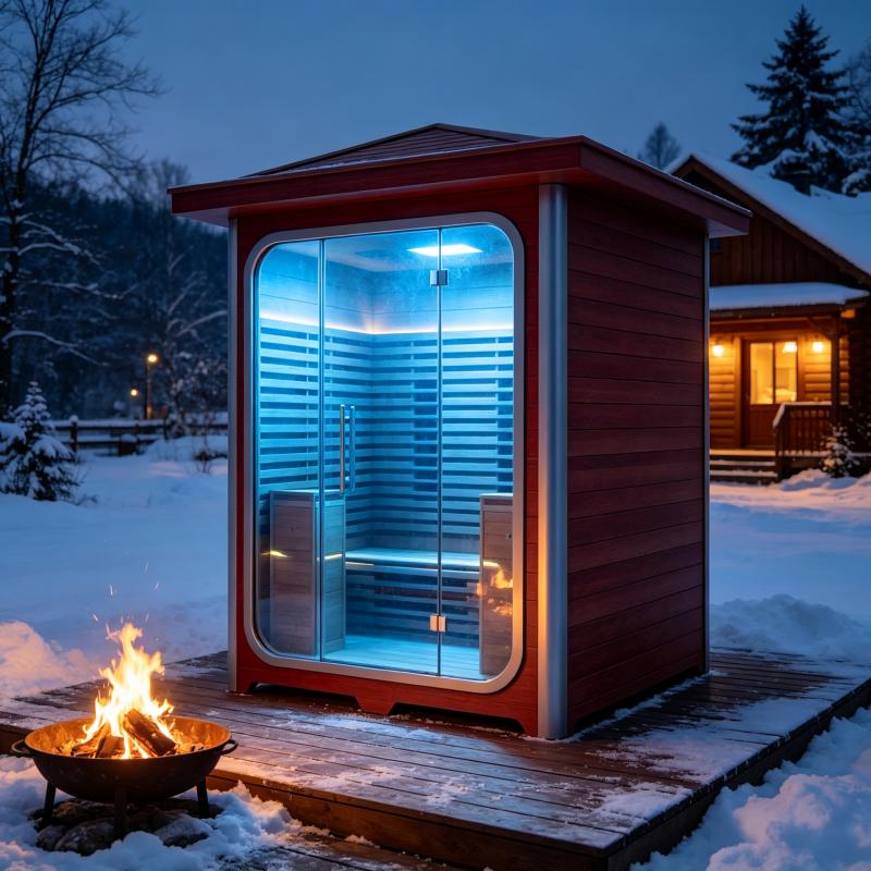 Spa Wellness Luxury - Thuis-saunaruimte, op maat gemaakte luxe houten