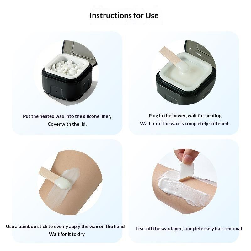 Waxing Kit Home - Mini Wax Heater Machine Siliconen Kom