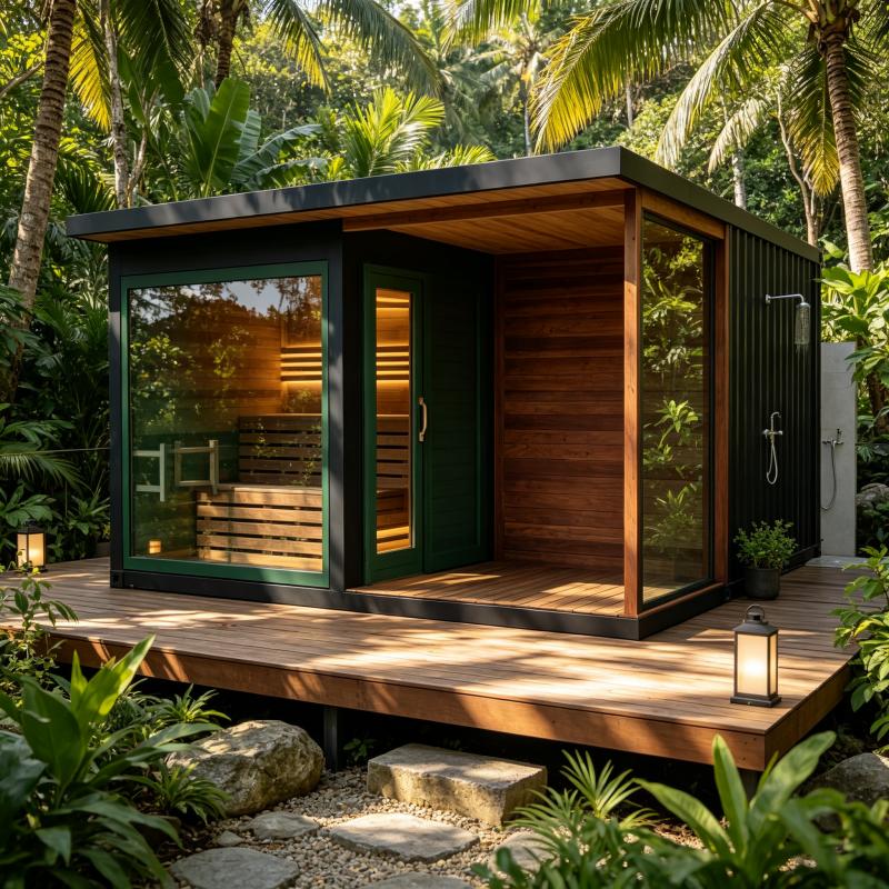 Spa Wellness Luxury - Luxe houten saunaruimte, op maat gemaakt,