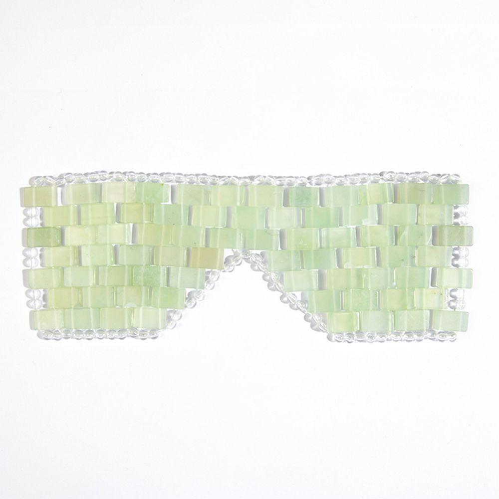 Spa Wellness Luxury - Authentiek Xiu Jade oogmasker, natuurlijk, handgemaakt,