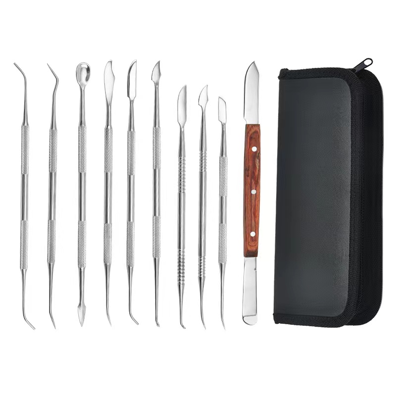 Waxing Kit Home - 10-delige tandwaxmessen set spatels gipsmes praktische