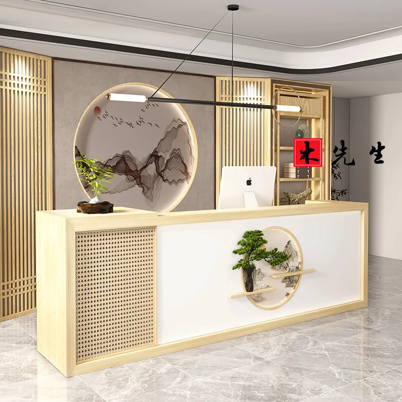 Massief houten receptiebalie i - Spa And Wellness Hotel recensie en prijs