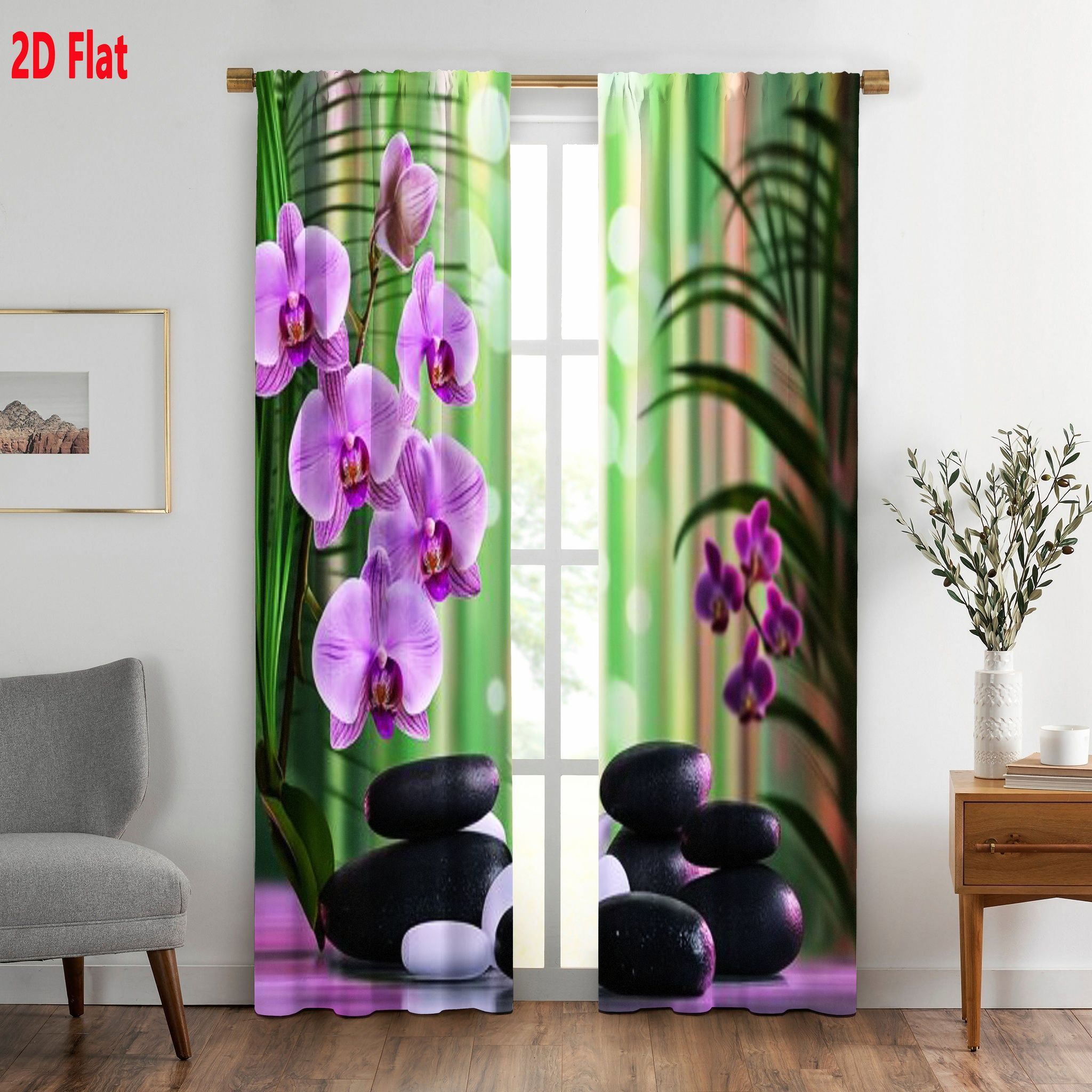 2D plat, 2 stuks paarse orchid - Spa And Wellness Hotel recensie en prijs